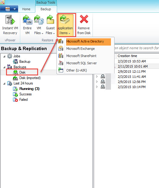 VEEAM backup NTDS.DIT Recovery