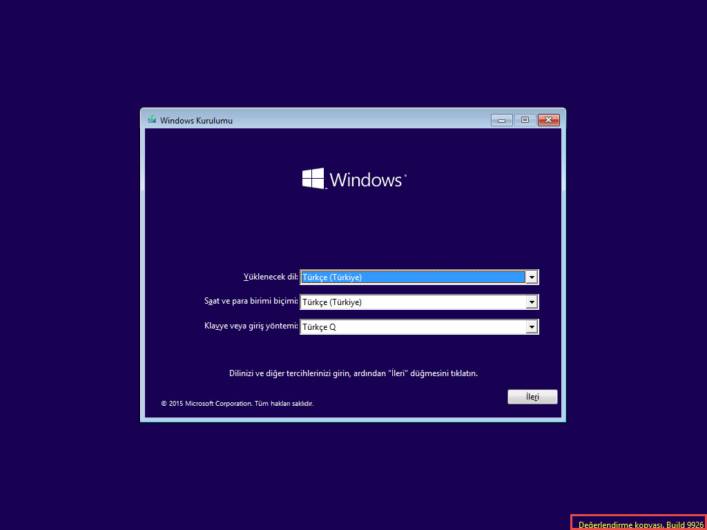 windows10kurulum