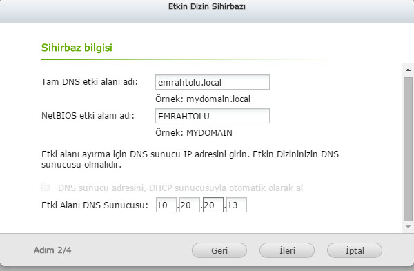 Qnap NAS Server Üzerinde Etki alanına Bağlanma ve Kullanıcı izinleri