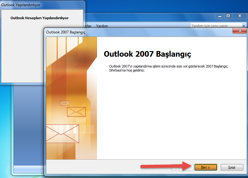 Outlook üzerine Exchange Hesap Tanımlaması